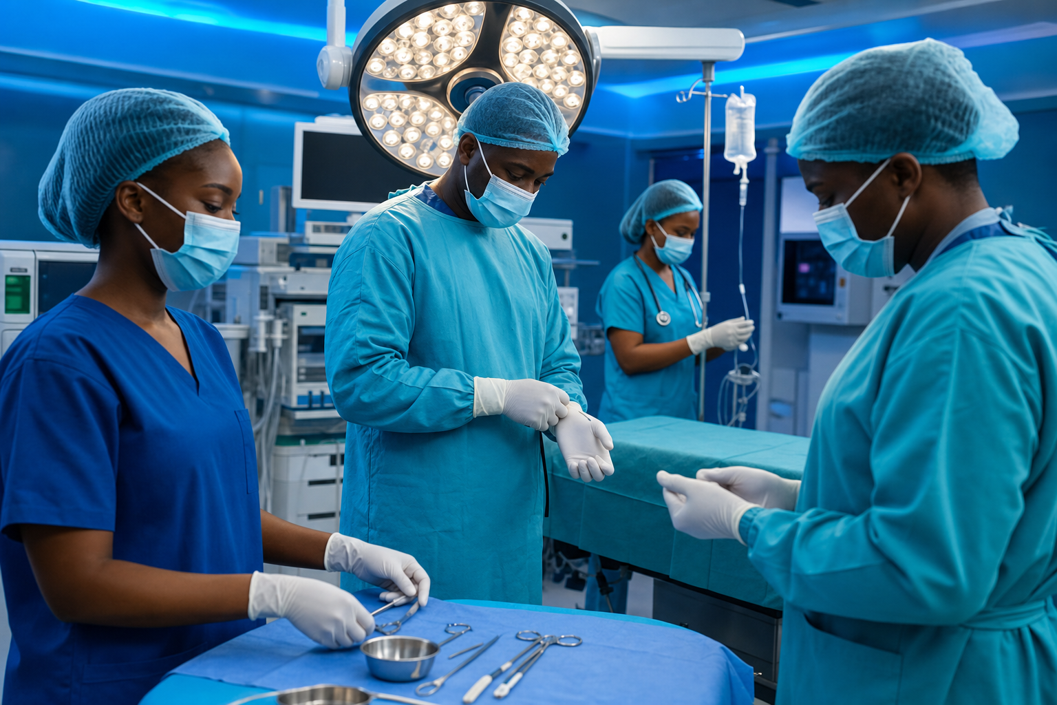 Black African surgical care team